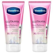 Vaseline Glutahiya Dewy Radiance Clear Radiance Serum Body Lotion 2 pcs 170ml pink