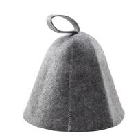 Anti Heat Sauna Hat Thicken Wool Felt Shower Cap Hair Turban Quickly Towel Drying Towel Hats Sauna Bathroom Accessories gray