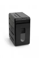 Wallner MR 1005 C2 kryžminio pjovimo popieriaus smulkintuvas, 6 lapai, 10 l, juodas