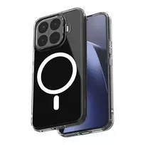 Crong Hybrid Clear Magnetic MagSafe dėklas, skirtas Xiaomi 17T Pro 5G, permatomas