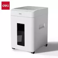 Deli ET081 kryžminio pjovimo popieriaus smulkintuvas, 8 lapai, 15 l, juodas