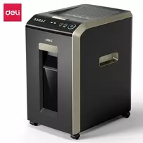 DELI ET089 kryžminio pjovimo popieriaus smulkintuvas, 8 lapai, 15 l, juodas