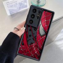 Marvel Spider Man Christmas Case for Samsung Galaxy S24 Plus S25 Edge S21 S25 Ultra S22 S23 FE S24Ultra S20FE Soft Shell Galaxy S22 5G black