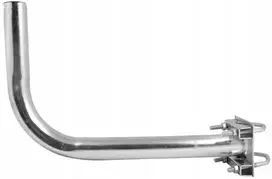 ROBSON L500B balkono turėklo antenos laikiklis (50 cm) - cinkuotas plienas, universalus 38 mm spaustukas