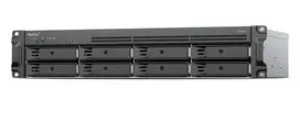 Synology RackStation RS1226+ 8 diskų vietų stovo NAS serveris, AMD Ryzen V1500B 2.2GHz, 4GB DDR4 ECC, 2x 2.5GbE, be diskų