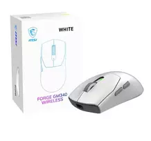 MSI Forge GM340 belaidė žaidimų pelė balta