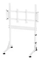 Oplite Nitrokart Monitor Stand V2 White – plieninis monitoriaus stovas su integruotu laidų valdymu, 15kg talpa