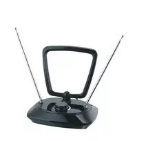 Philips SDV5200/12 5G filtru patalpų TV antena, DVB-T/T2, 1,85 m koaksialinis kabelis, juoda