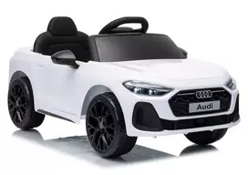 LEAN CARS Audi A5L HL788 12V vaikiškas elektromobilis su nuotolinio valdymo pultu, baltas