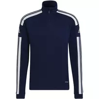 adidas Squadra 21 treniruočių viršus tamsiai mėlynas HC6283 2XL vyriškas, iš perdirbto poliesterio, AEROREADY, pusiau užtraukiamas