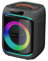Denver BPS-270 nešiojamas vakarėlių garsiakalbis su Bluetooth, 400W PMPO, LED šviesos efektais, karaoke, FM radiju, USB/SD/AUX, mikrofono įvestimi, juodas