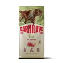 CARNILOVE TRUE FRESH šuo sausas maistas su antiena suaugusiems visų veislių 12 kg