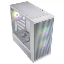 Fortron M330 White Micro-ATX korpusas su grūdinto stiklo šonine sienele, 1x120mm ventiliatorius