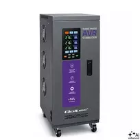 Qoltec trifazis įtampos stabilizatorius AVR MULTIPROTECTION 10kVA ±3% Servomotor 3F LCD Expert Line