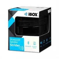 IBOX Speaker STRIDER Bluetooth nešiojamas belaidis garsiakalbis su FM radiju, laisvų rankų skambučiais, 5W RMS, 3,5mm AUX, USB, MicroSD, juodas