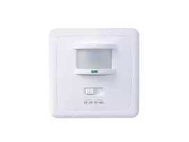 MACLEAN MCE18 PIR judesio ir garso jutiklis sienai, 160°, 1200W, baltas