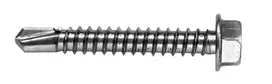 VOLTENO MF-530-4838 savisriegis varžtas su šešiabriaune poveržle galvute 4,8 x 38 mm, cinkuotas anglinis plienas, DIN 7504K, sidabrinis