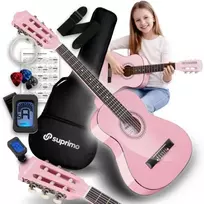 SUPRIMO JRC SET PK klasikinė gitara 1/4 rožinė su aksesuarais