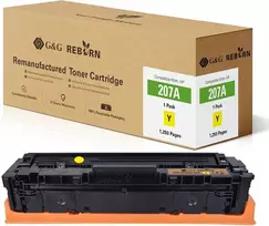 G&G Reborn geltonas toneris, skirtas HP 207A (W2212A) – 1250 puslapių