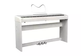Ringway RP35 WH skaitmeninis pianinas su stovu ir 3 pedalų bloku, 88 klavišų svertinė klaviatūra, baltas