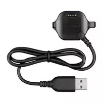 Garmin Forerunner 20/25 įkrovimo segtukas su duomenų kabeliu - 1m USB-A į firminį segtuką, juoda