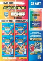 Panini FIFA 365 2027 Adrenalyn XL Trading Card Multipack Kick off – 6 papildymo pakeliai ir 2 riboto leidimo kortelės