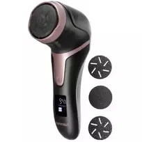CONCEPT Electric Foot File PN3020 Black – įkraunamas nuospaudų šalintuvas su 2 kvarciniais voleliais, 90 min. belaidžio veikimo