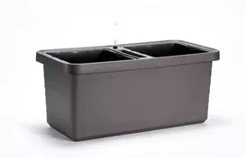 URBALIVE BERBERIS DUO savaiminio laistymo vazonas 78 x 39 cm pilkas