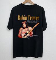 NEW Robin Trower Signature Robin Trower 1973 Black All Size Shirt XXXL brown