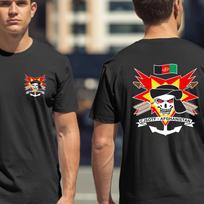 Combined Joint Special Operations Task Force Afghanistan Cjsotf-A Shield T-Shirt 120 gray