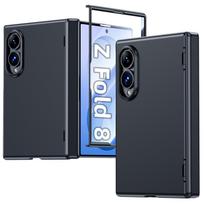 Samsung Galaxy Z Fold8 Foldable Phone Case with Full Hinge Protection and Camera Protection-Black violetinė