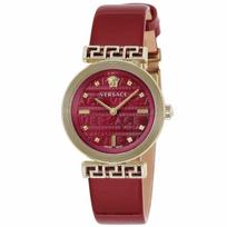 Versace Moteriškas Greca Meander Šveicariškas Kvarcinis Laikrodis 34mm VELW00320 raudona