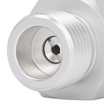 Soda Refill Adapter Tr21‑4 to CGA320 CO2 Cylinder Cartridge Fill Tank Connector Aluminum Alloy gray