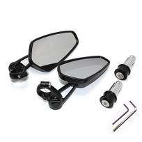 22mm 7/8   Bar End Rear Mirrors Motorcycle Accessories Motorbike Scooters Rearview Mirror Side View Mirrors auksas