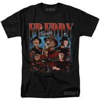 Freddy Krueger Nightmare on Elm Street Horror Movie vtg Graphic design T-Shirt Unisex T-Shirt XXL brown
