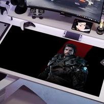 C-Crimson D-Desert Mouse Pad Multiple Sizes Large Square Computer Office Game Table Mats Rubber Anti-slip Mousepads 600x300x2mm white