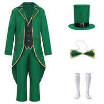 Šv. Patriko dienos Airiški Elfai Retro Cosplay Apranga Cosplay ir Fantazijos Kostiumams M black
