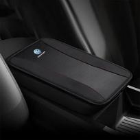 For Volkswagen VW GOLF 4 5 6 Polo Passat B5 B7 Touareg Bora Tiguan Car Armrest Cushion Cover Pad Protection Cushion ID6 black