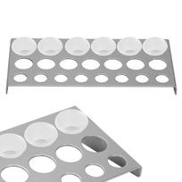 23 Holes Tattoo Pigment Ink Cap Cup Holder Stainless Steel Shelf Stand Tip Supply Tools Beauty white