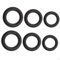 6pcs Audio Speaker Rubber Foam Speaker Edge Repair 3 inch 4 inch 5 inch black