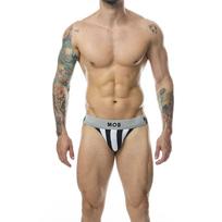 MOB - CLASSIC STRIPE WHITE JOCK SIZE S