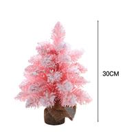 30cm/45cm/60cm Rožinė Kalėdinė Eglutė Dirbtinė Mini Stalo Kalėdinė Eglutė Namų Vakarėliui DIY Dekoracija Naujųjų Metų Dovana Navidad 2025 pink