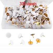 300-Pack White Plastic Push Pins Thumbtacks for Cork Boards and Photo Walls 100pcs/box gray