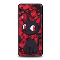 Phone Case for Samsung Galaxy A56 A36 A26 A06 A16 A24 A36 A54 A14 A42 A22 A20 A12 A10 5G Soft TPU Lovely Funny Cartoon Black Cat Samsung A16 5G yellow
