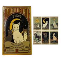Cats Rule Earth taro kortos A 78 Oracle English Visions Divination Edition Deck Borad Žaidimai beige