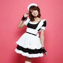 Beautifully Crafted Maid Uniform Princess Dress Suit Outfit For Womens Costume Parties S juoda