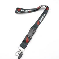 FLVCM1 For Honda CB CB400 CB650F CBF Africa Twin CRF1100L CRF 1100 Lanyard Fashion Nylon Printing Emblem Style Black White Red Keychain gray