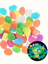 109pcs Night Glow Garden Pebbles  Vivid plastic stones for paths, landscapes and decoration. Lawn decoration | Decorative stones S