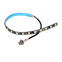 Elektrinio paspirtuko LED juostelės šviesa Kukirinui, atspari vandeniui, lanksti dekoratyvinė lempa, paspirtuko aksesuaras, lengvai montuojama 1 black