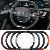 Suede odos automobilio vairo užvalkalas Peugeot 3008 5008 2008 GT E3008 E5008 E2008 2021 2022 2023 2024 2025 2026 modeliams, Aksesuarai gray